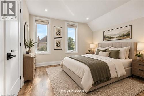 Vaulted ceiling with recessed lighting - 73 Clinton Street, Hamilton, ON 