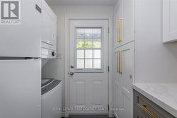 Laundry and side entrance -