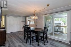 Walk out to deck -