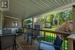 Covered rear deck -