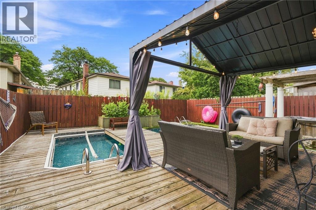 49 Markson Crescent, Hamilton, ON - Outdoor With In Ground Pool With Deck Patio Veranda With Exterior