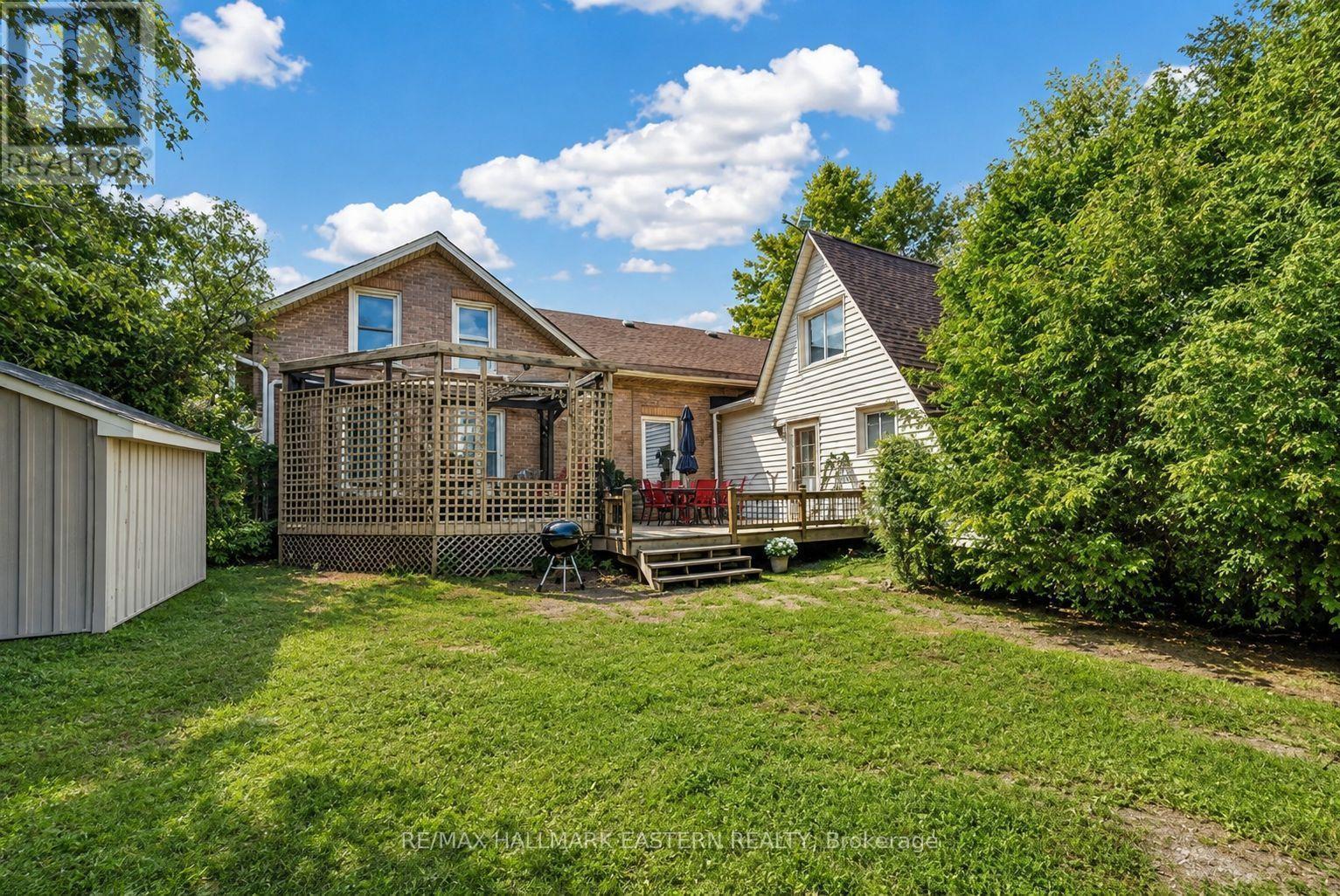 Rear of both homes - 2215 David Fife Line, Otonabee-South Monaghan, ON - Outdoor With Deck Patio Veranda