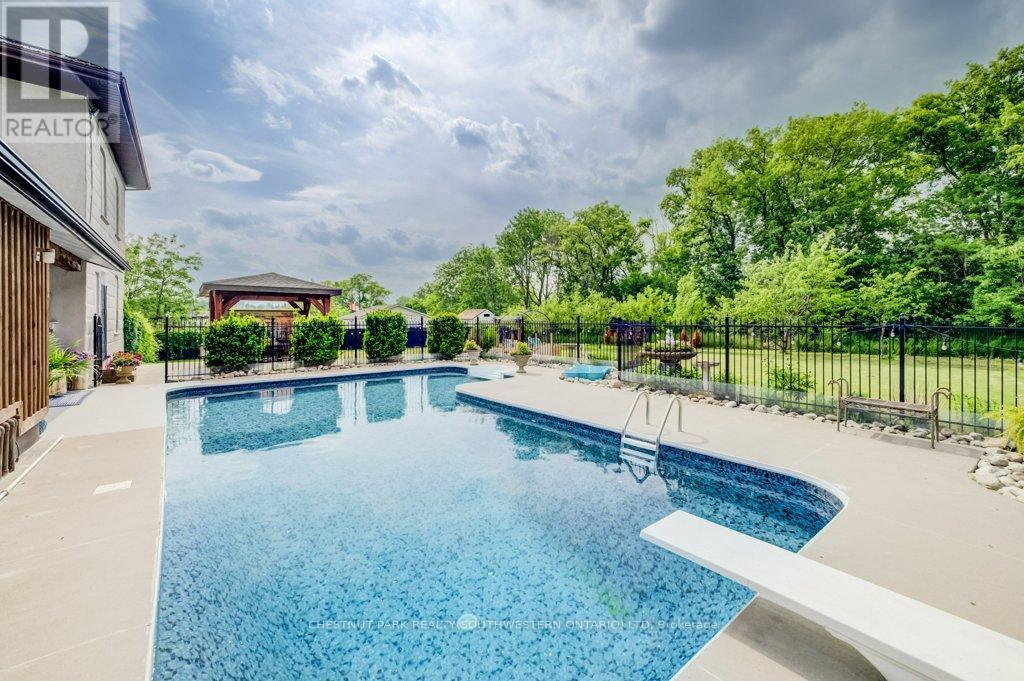 35 Schweitzer Street, Kitchener, ON - Outdoor With In Ground Pool With Backyard