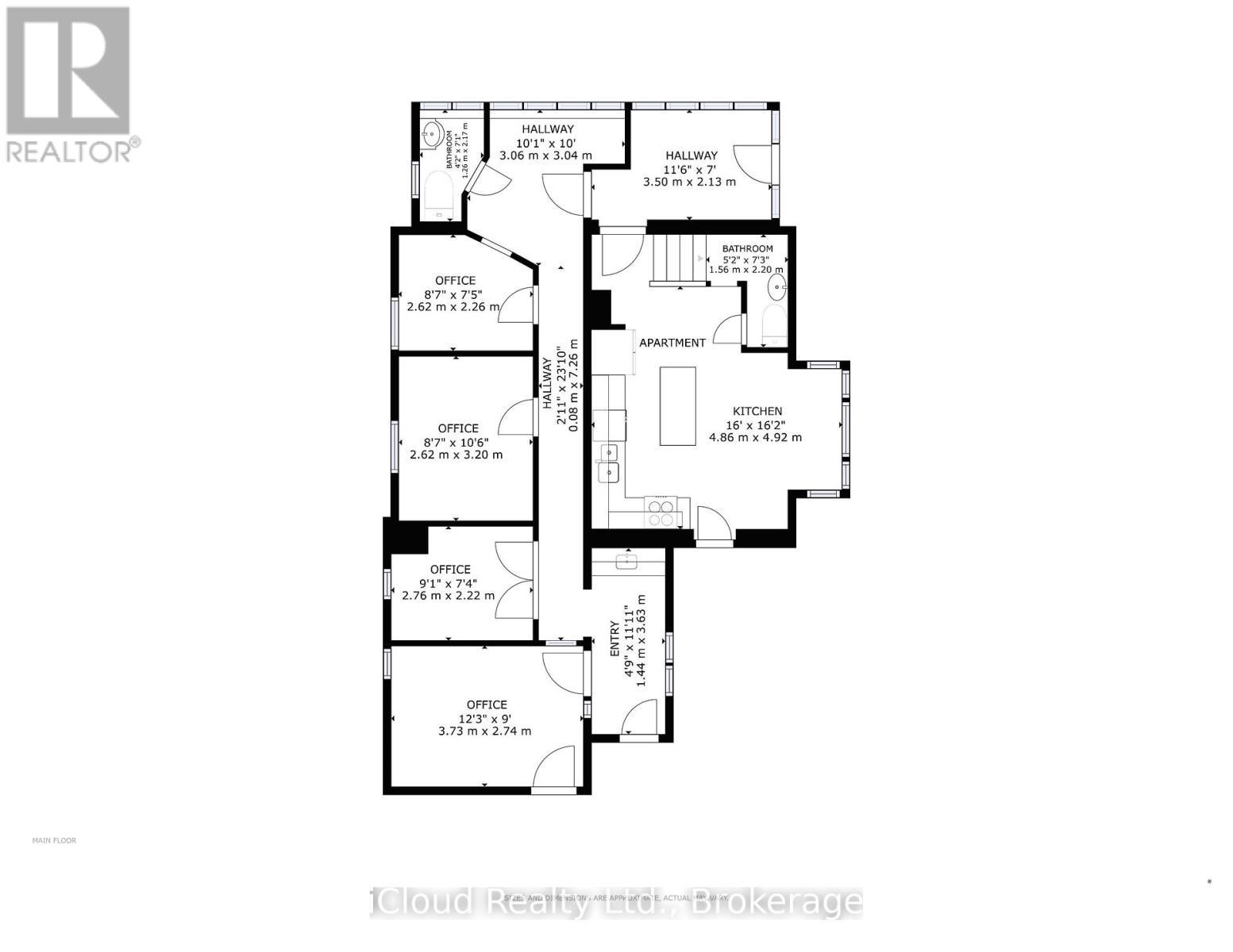 Main Floor - Floor Plan - 654 Duke Street, Cambridge, ON