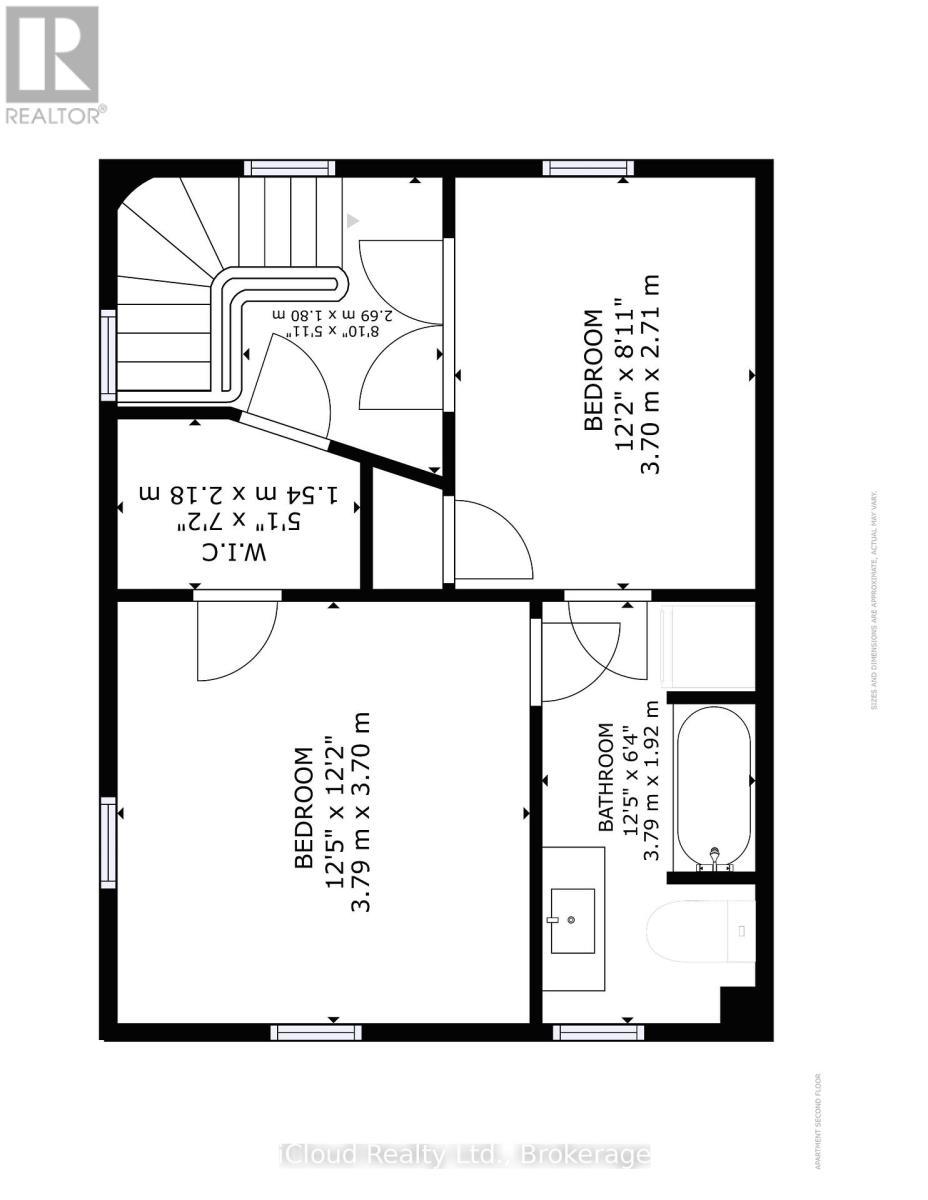 2nd Floor - Floor Plan - 654 Duke Street, Cambridge, ON