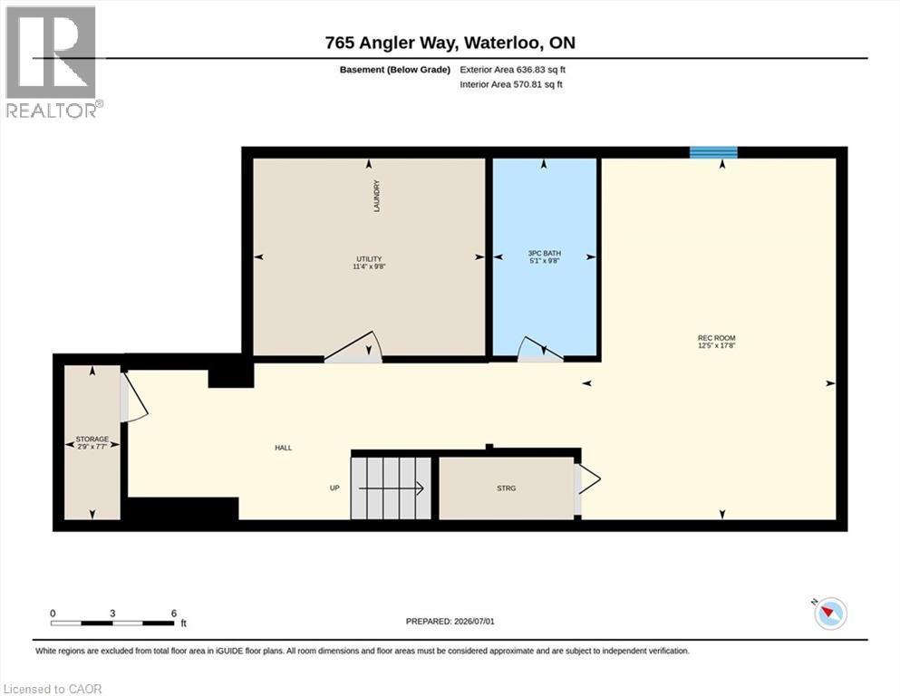 Floor plan - 765 Angler Way, Waterloo, ON - Other