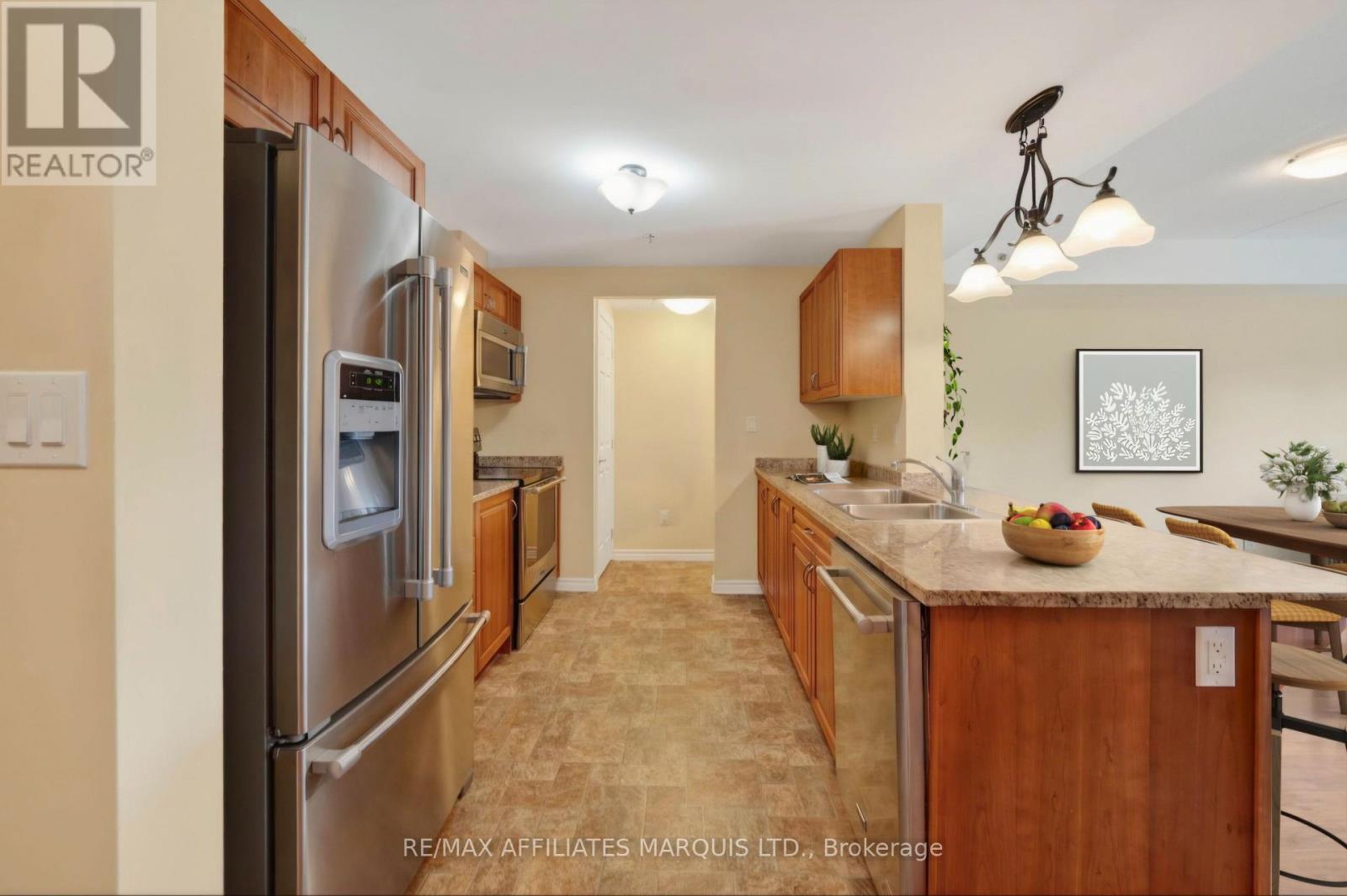 This image has been digitally altered. - 200 - 108 Second Street E, Cornwall, ON - Indoor Photo Showing Kitchen With Double Sink