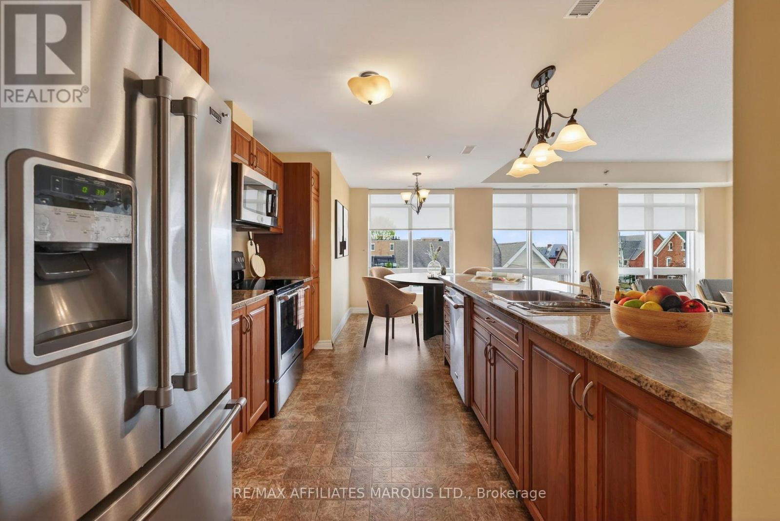 This image has been digitally altered - 604 - 108 Second Street E, Cornwall, ON - Indoor Photo Showing Kitchen With Double Sink With Upgraded Kitchen