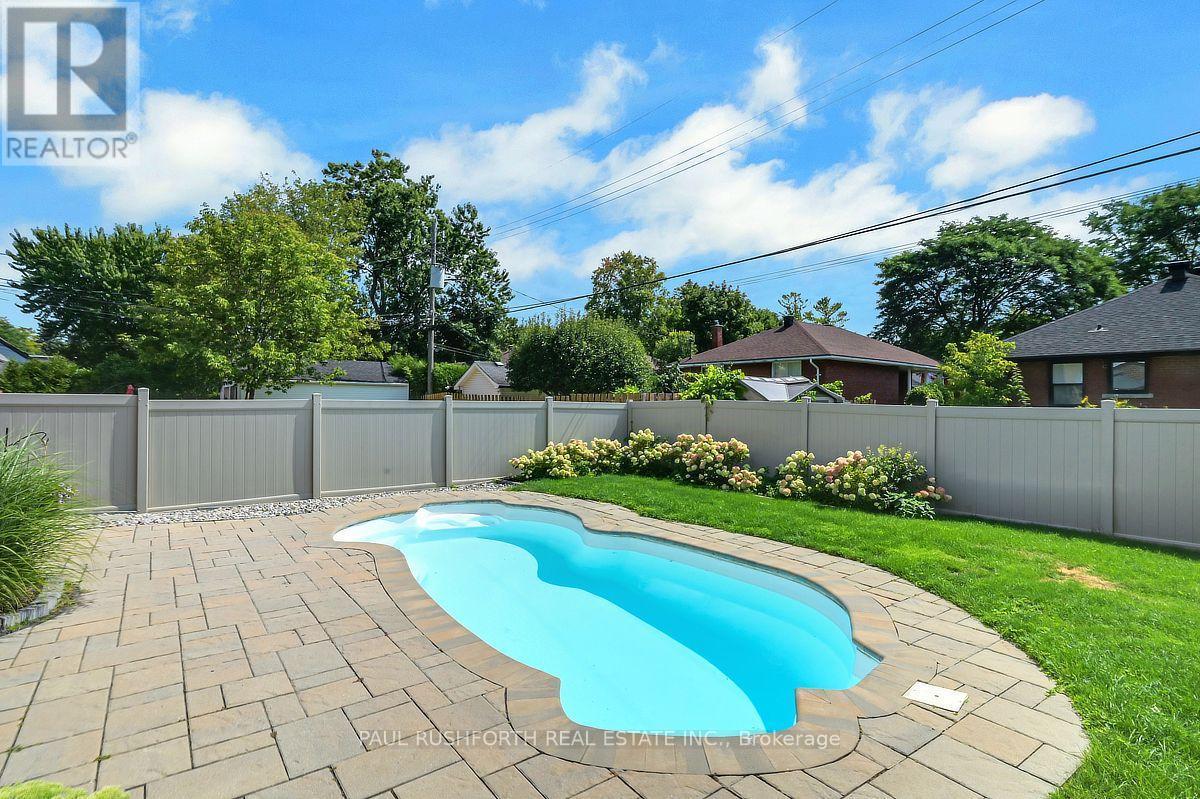Backyard - 1072 Richard Avenue, Ottawa, ON - Outdoor With In Ground Pool With Deck Patio Veranda With Backyard