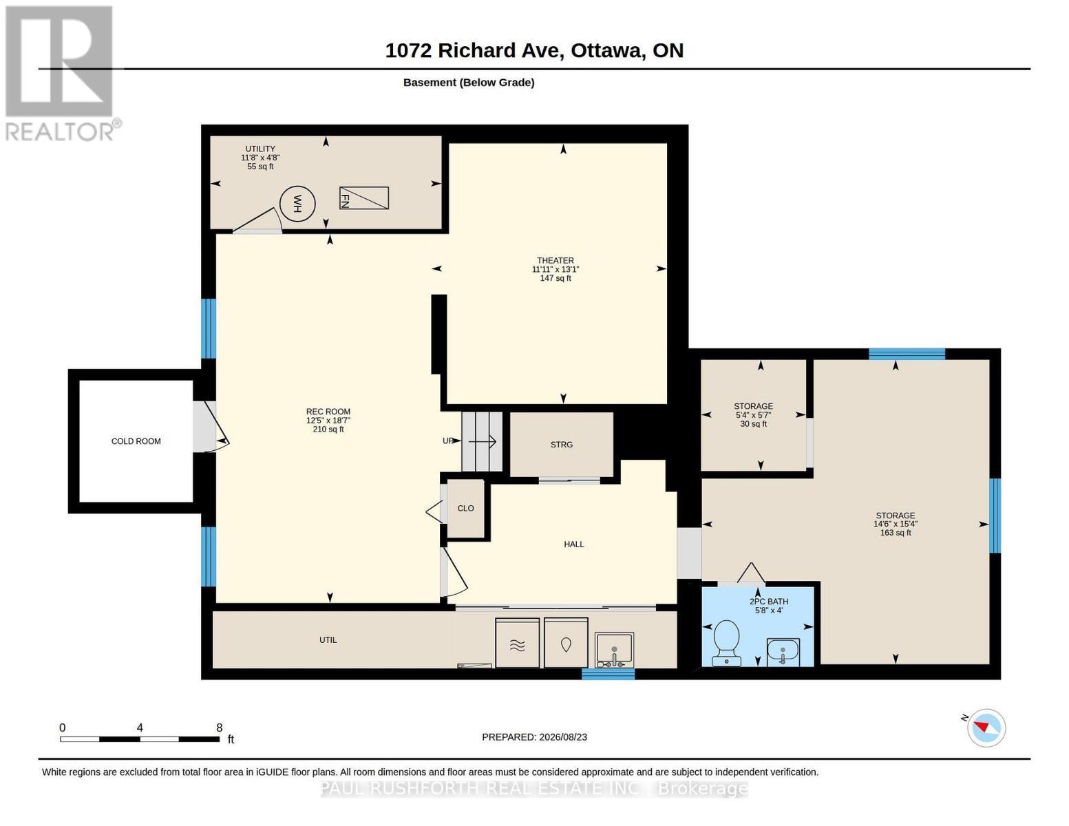Floor Plan-Basement - 1072 Richard Avenue, Ottawa, ON - Other