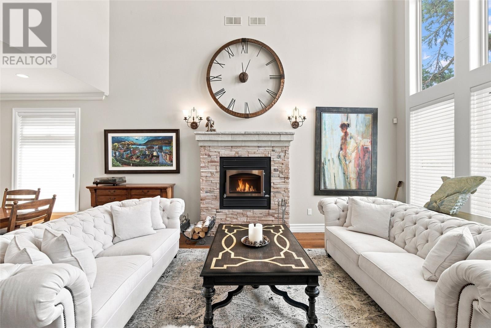 65 Cheyne Drive, St. John'S, NL - Indoor Photo Showing Living Room With Fireplace