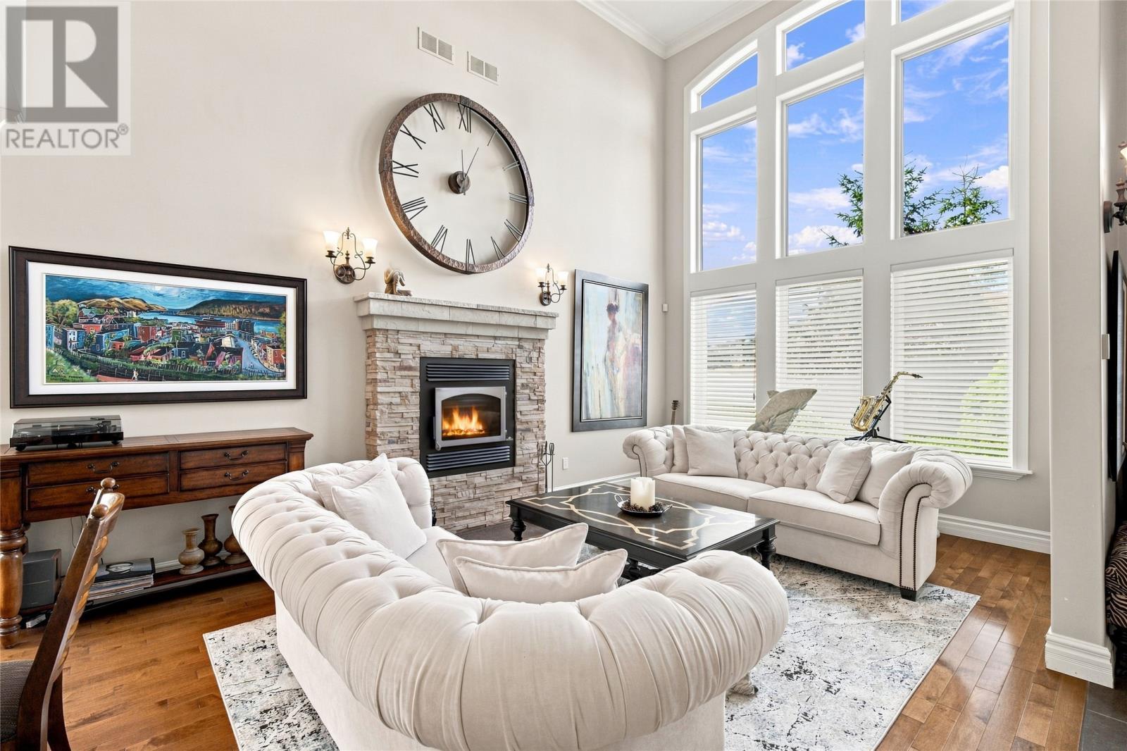 65 Cheyne Drive, St. John'S, NL - Indoor Photo Showing Living Room With Fireplace