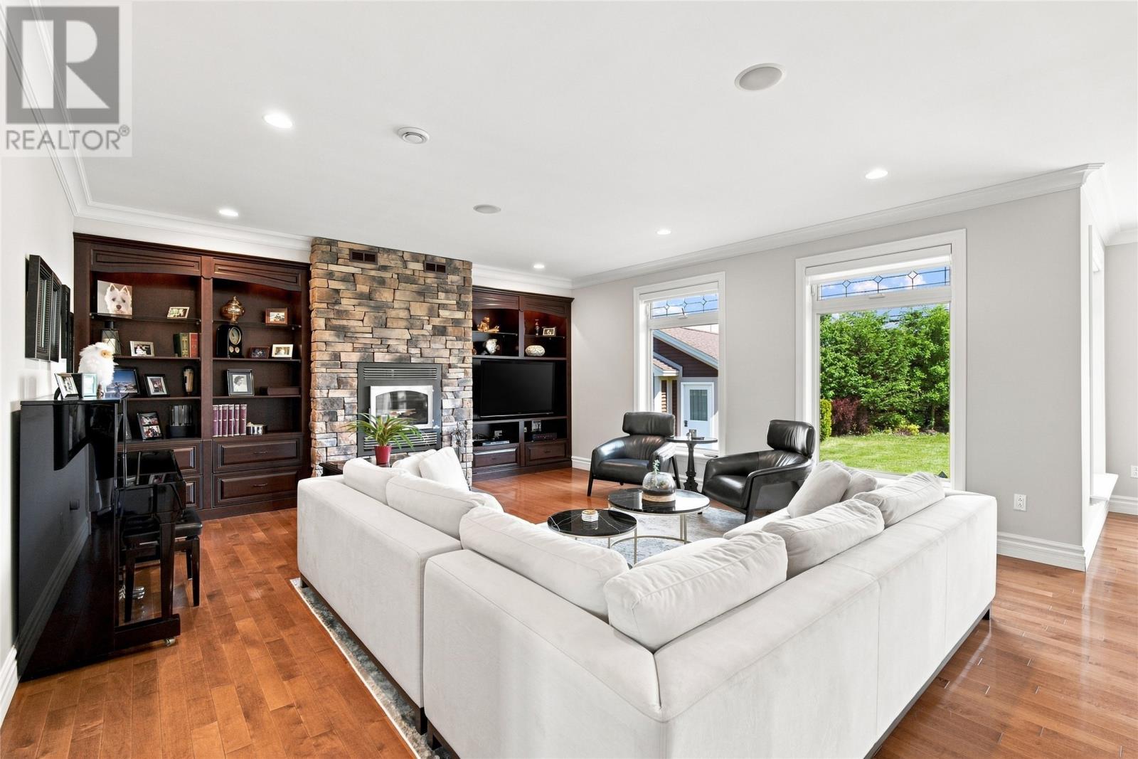 65 Cheyne Drive, St. John'S, NL - Indoor Photo Showing Living Room With Fireplace