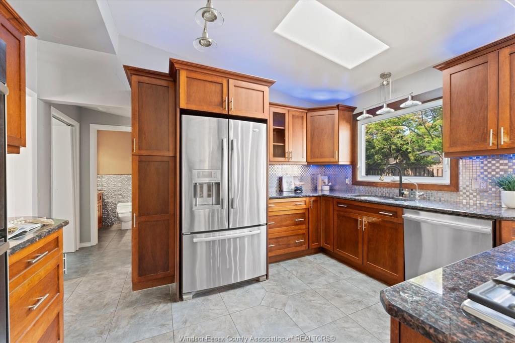 3740 Ouellette, Windsor, ON - Indoor Photo Showing Kitchen With Double Sink