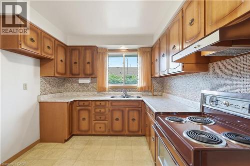 7 Duchess Court, Hamilton, ON - Indoor Photo Showing Kitchen With Double Sink