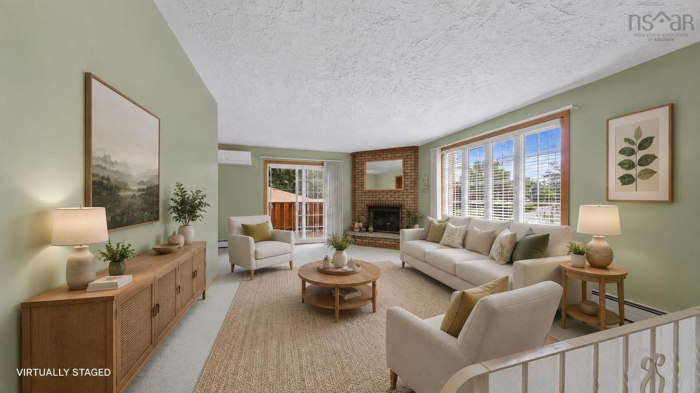 7 Willowdale Terrace, Halifax, NS - Indoor Photo Showing Living Room With Fireplace