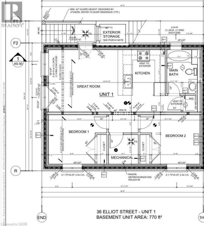 Floor plan - 36 Elliott Street Unit# 1, Cambridge, ON
