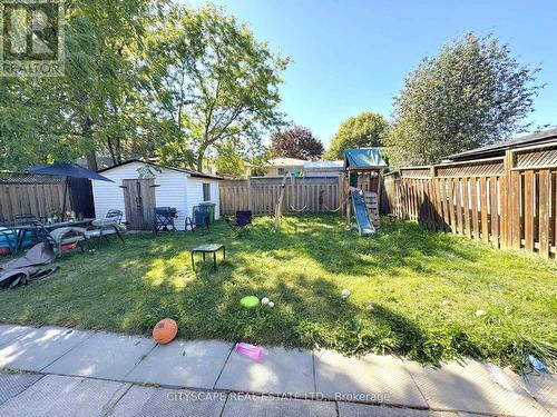 Backyard. - 205 Bonaventure Drive, Hamilton, ON 