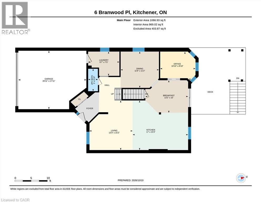 Floor plan - 6 Branwood Place, Kitchener, ON