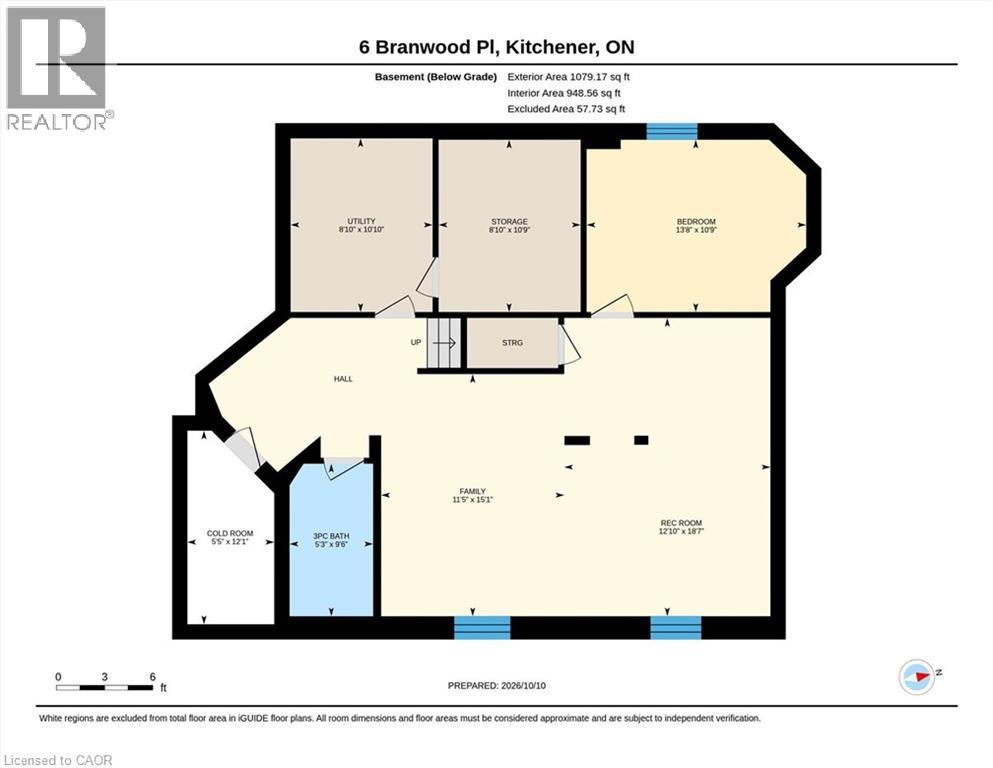 Floor plan - 6 Branwood Place, Kitchener, ON