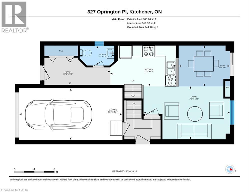 Floor plan - 327 Oprington Place, Kitchener, ON