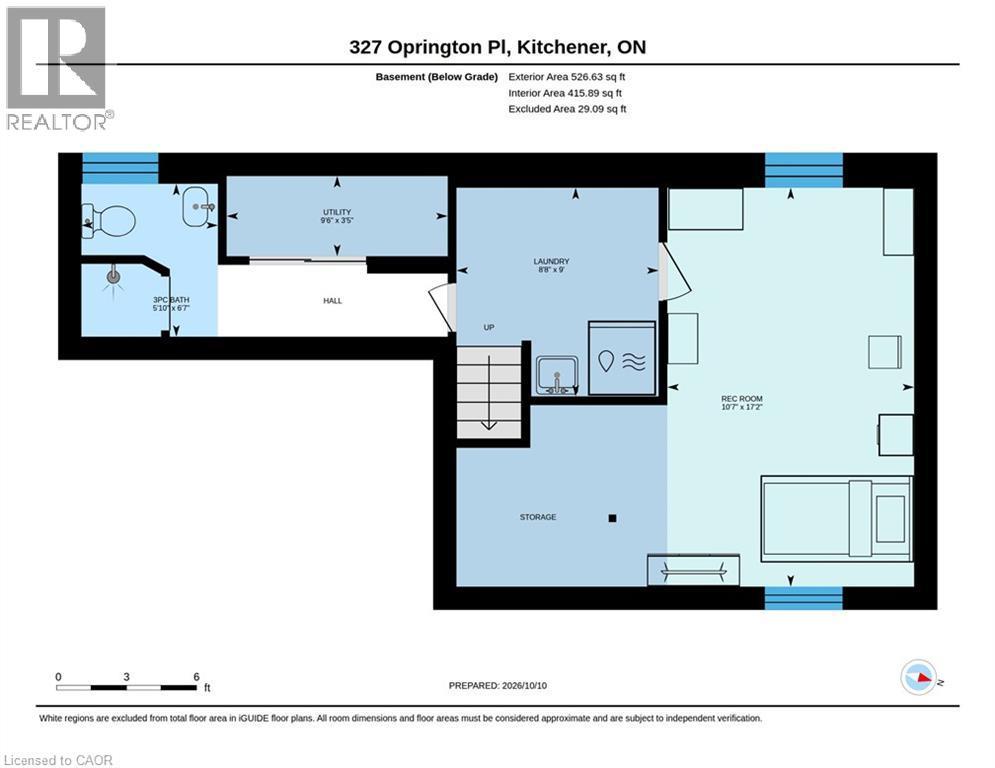 Floor plan - 327 Oprington Place, Kitchener, ON