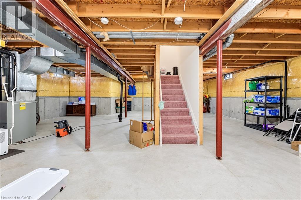 Huge unfinished basement waiting for your imagination and our own design feaures. - 11 Peregrine Crescent, Cambridge, ON