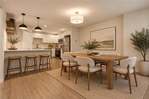 Virtually Staged Dining Room - 235 1 Snow Street, Winnipeg, MB 
