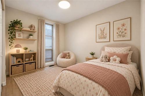 Virtually Staged Bedroom - 235 1 Snow Street, Winnipeg, MB 