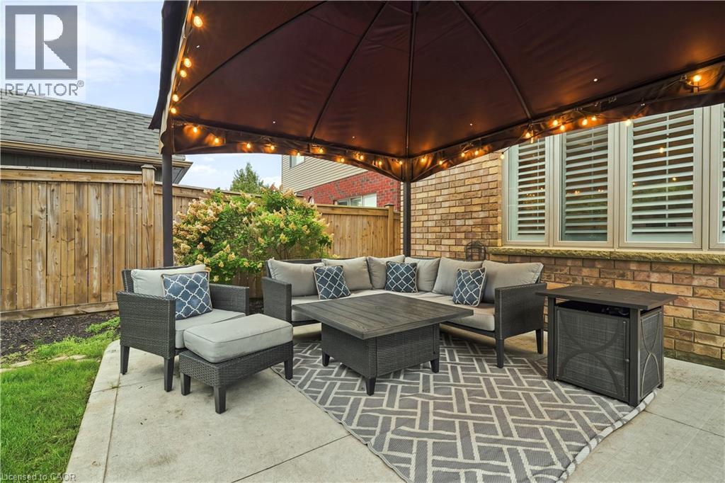 Backyard Pergola w/ Sitting Area - 53 Valiant Circle, Binbrook, ON