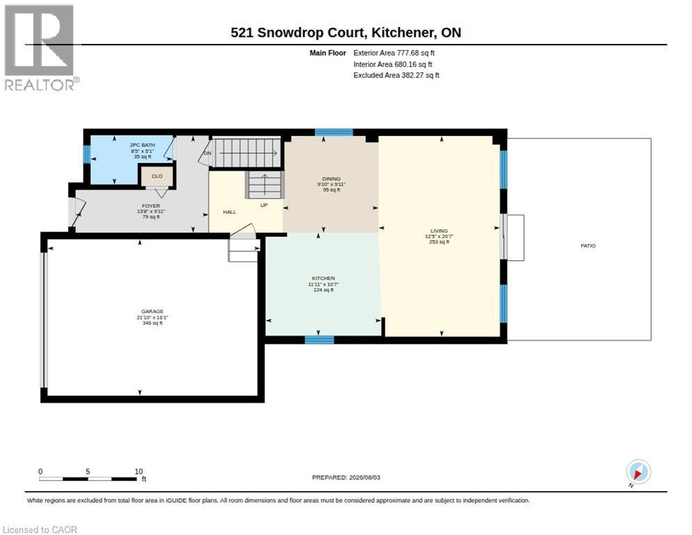 Floor plan - 521 Snowdrop Court, Kitchener, ON