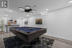 Virtually Staged Recreation Room -