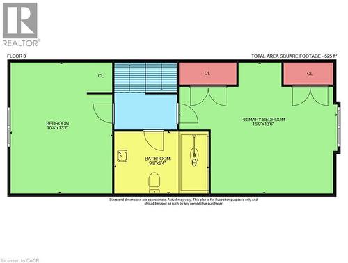Floor plan 2nd level. - 10 Mulock Avenue, Hamilton, ON 
