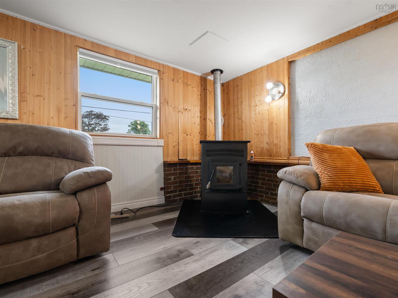 193 Willow Avenue, New Glasgow, NS - Indoor Photo Showing Living Room With Fireplace