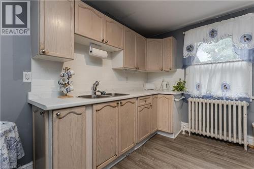 1088 King Street E, Hamilton, ON - Indoor Photo Showing Kitchen With Double Sink