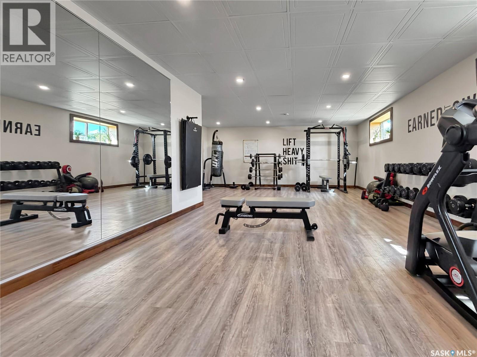 Bell Acreage, Brock Rm No. 64, SK - Indoor Photo Showing Gym Room