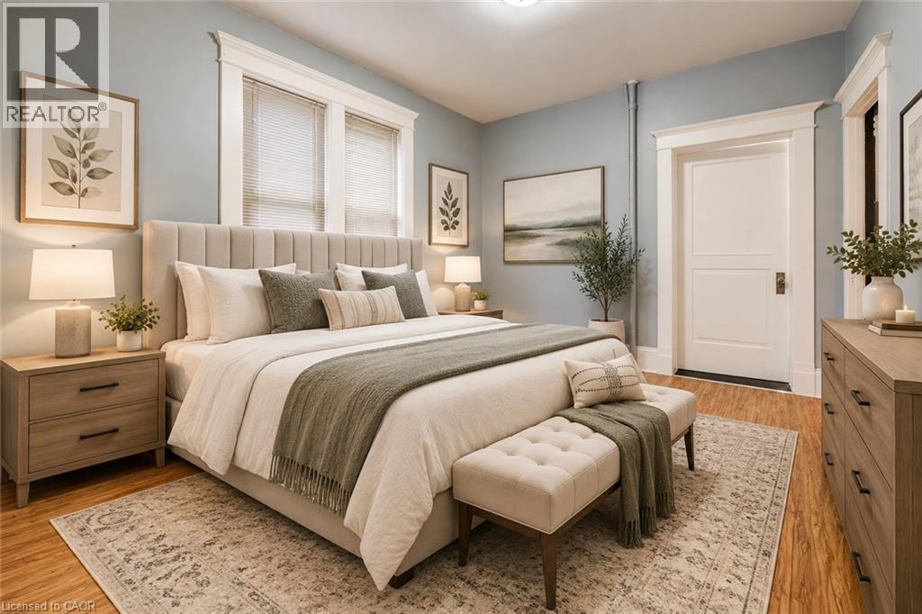 *Virtually Staged - 698 King Street W, Kitchener, ON - Indoor Photo Showing Bedroom