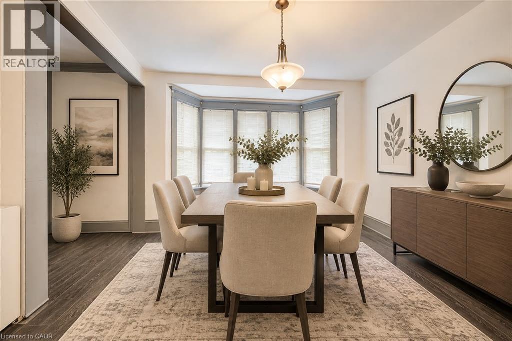 *Virtually Staged - 698 King Street W, Kitchener, ON - Indoor Photo Showing Dining Room