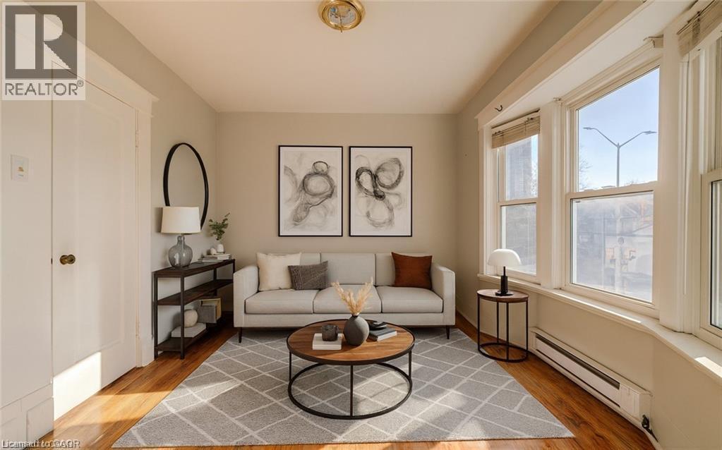 *Virtually Staged - 698 King Street W, Kitchener, ON - Indoor Photo Showing Living Room