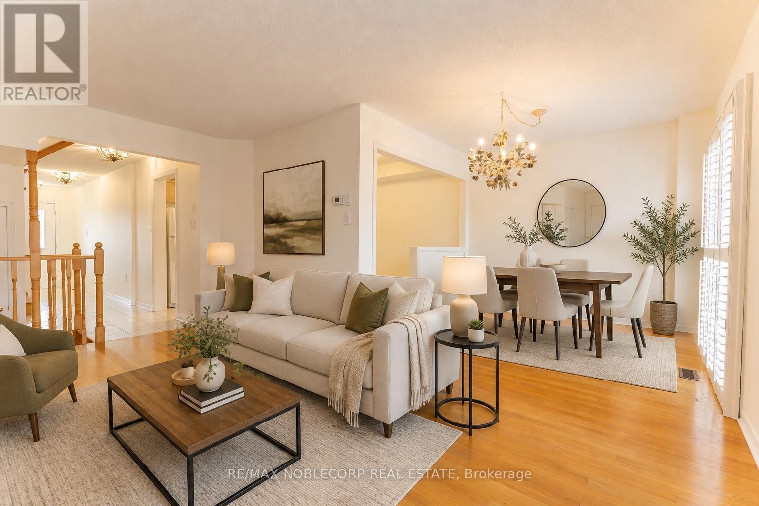 Virtually Staged - Living & Dining Room - 28 Opera Place, Vaughan, ON