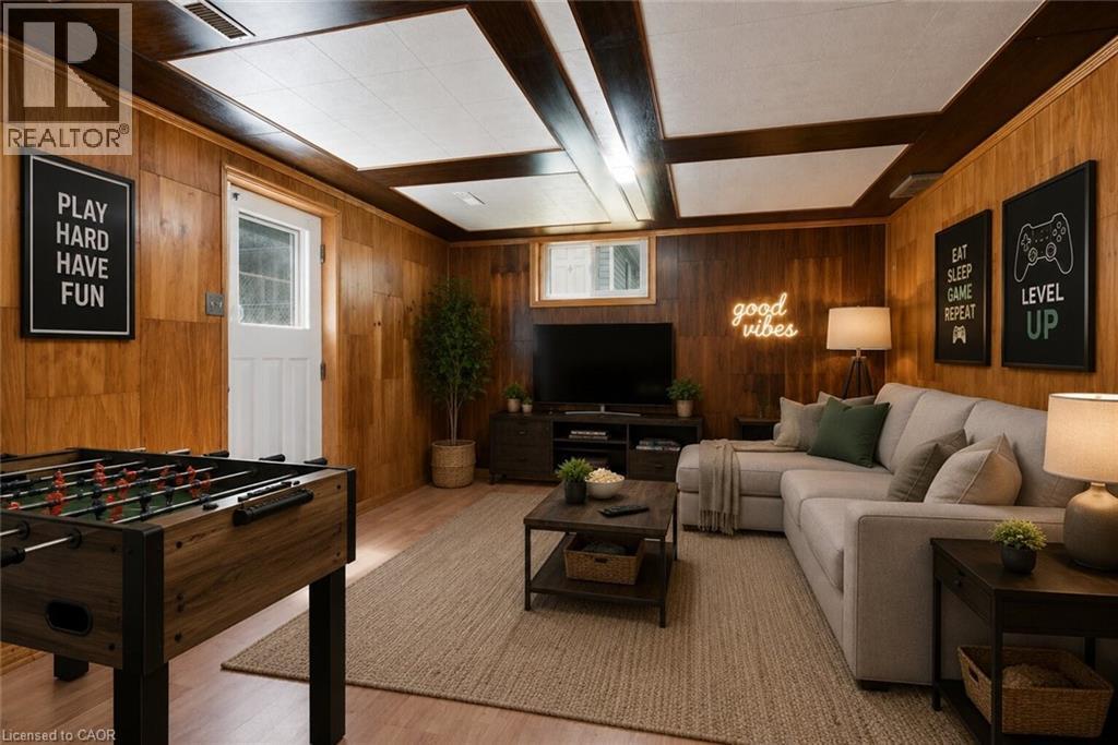 Virtually Staged - 87 Christopher Drive, Waterloo, ON - Indoor Photo Showing Living Room