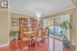 Elegant Dining Room With Walkout To Deck - 