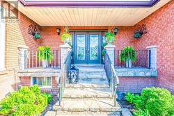 Grand Double Door Entry with stone walkway - 