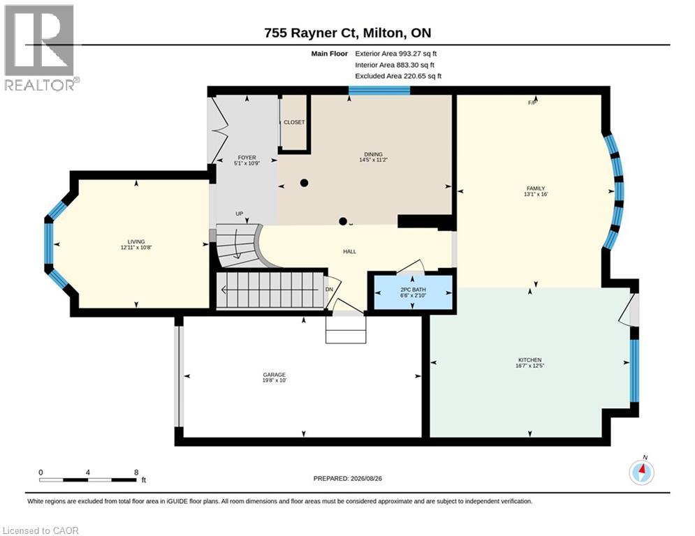 Main Floor - 755 Rayner Court, Milton, ON