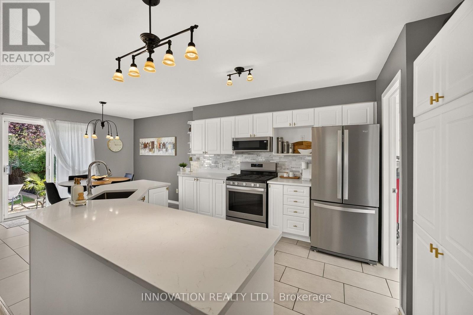 Open concept kitchen with view of breakfast nook - 2545 Page Road, Ottawa, ON