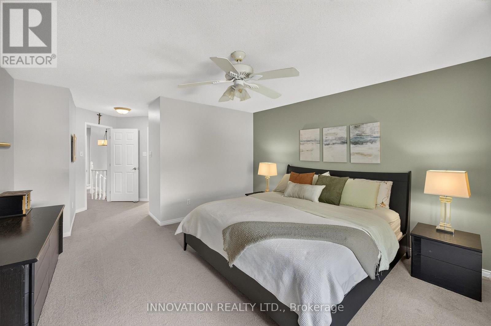 Primary bedroom with walk-in closet & ensuite bath - 2545 Page Road, Ottawa, ON
