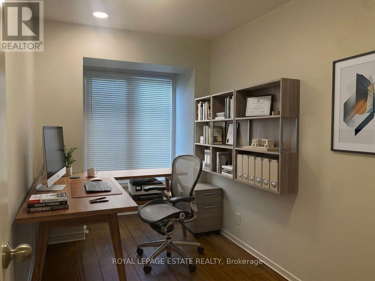 Virtually staged office - 307A Danforth Avenue, Toronto, ON