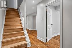 Upgraded Hardwood Staircase to Finished Basement - 