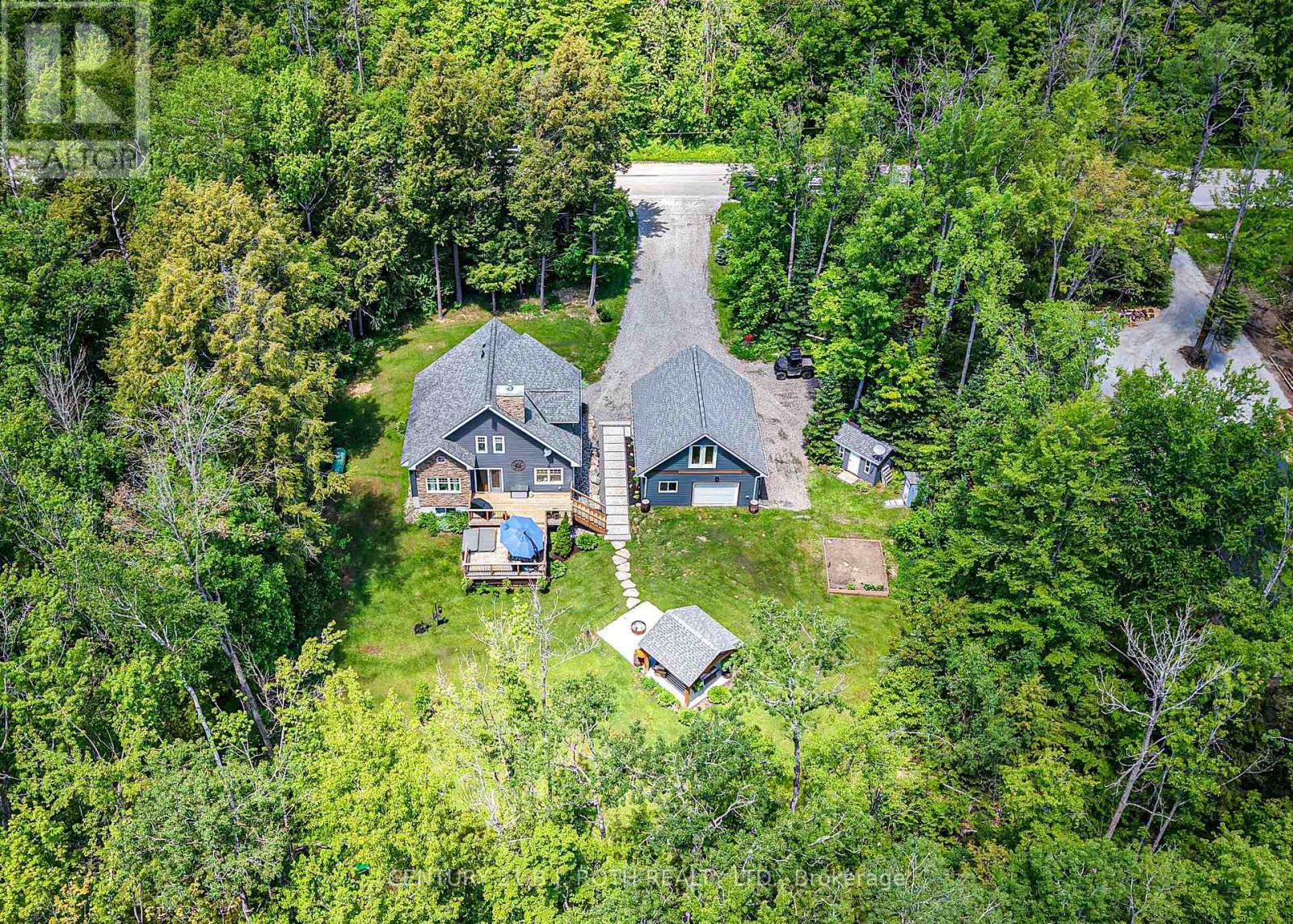 Pool Size Back Yard with Tons of Privacy - 2833 Switch Road, Ramara, ON