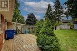 Back yard wooden patio - 